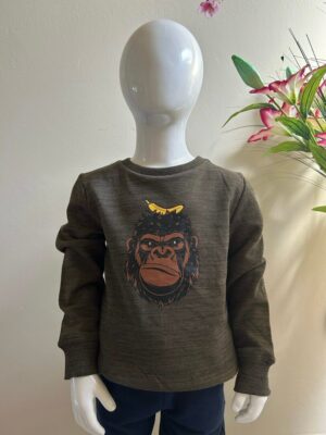 Loud Lions Sweater met aap LAATSTE STUK104