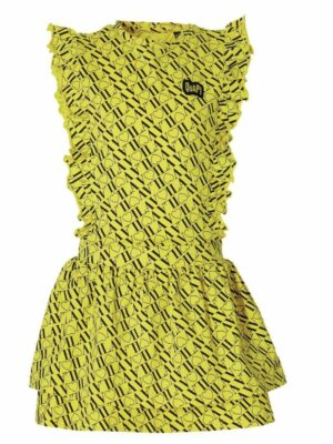 Quapi Jurk Feste Yellow Text LAATSTE STUK 104
