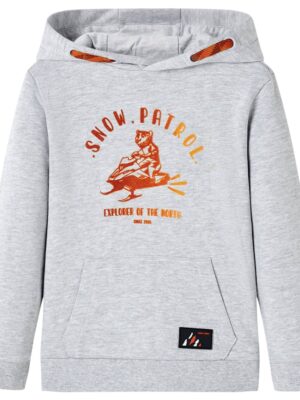 Hoodie Snow patrol grijs LAATSTE STUK 92