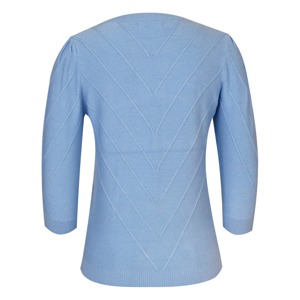 Vila Joy pull Kaori Light Blue - Afbeelding 2