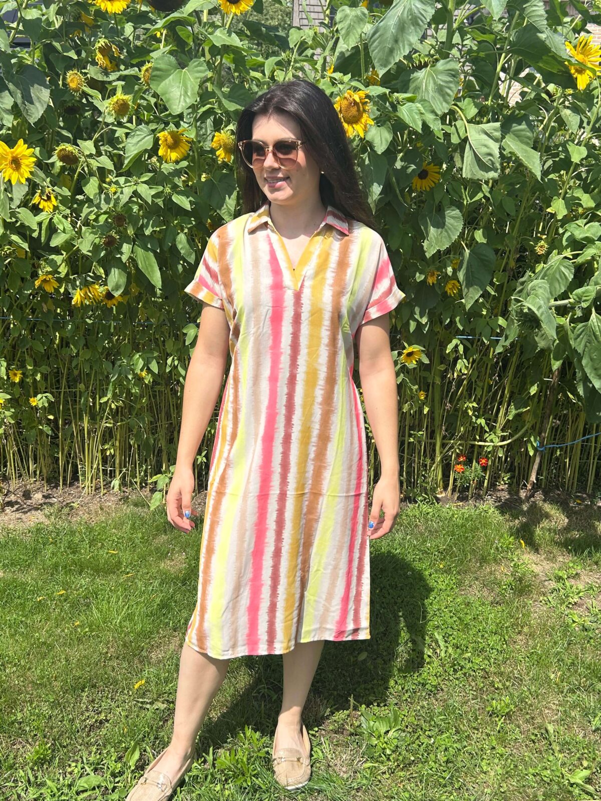 Vila Joy jurk DORSEY-L-51-B - Afbeelding 4