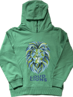 Loud Lions Sweater met leeuw groen