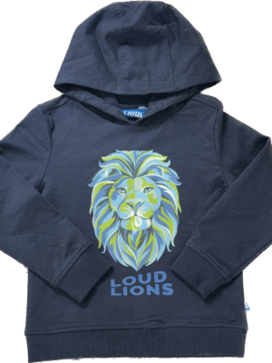 Loud Lions Sweater met leeuw donkerblauw