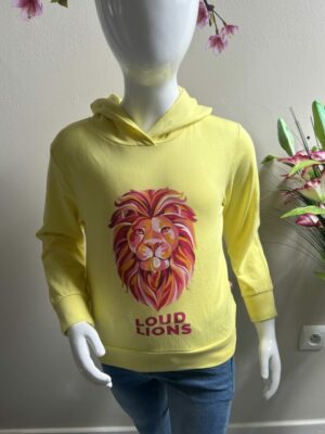 Loud Lions Sweater met leeuw geel