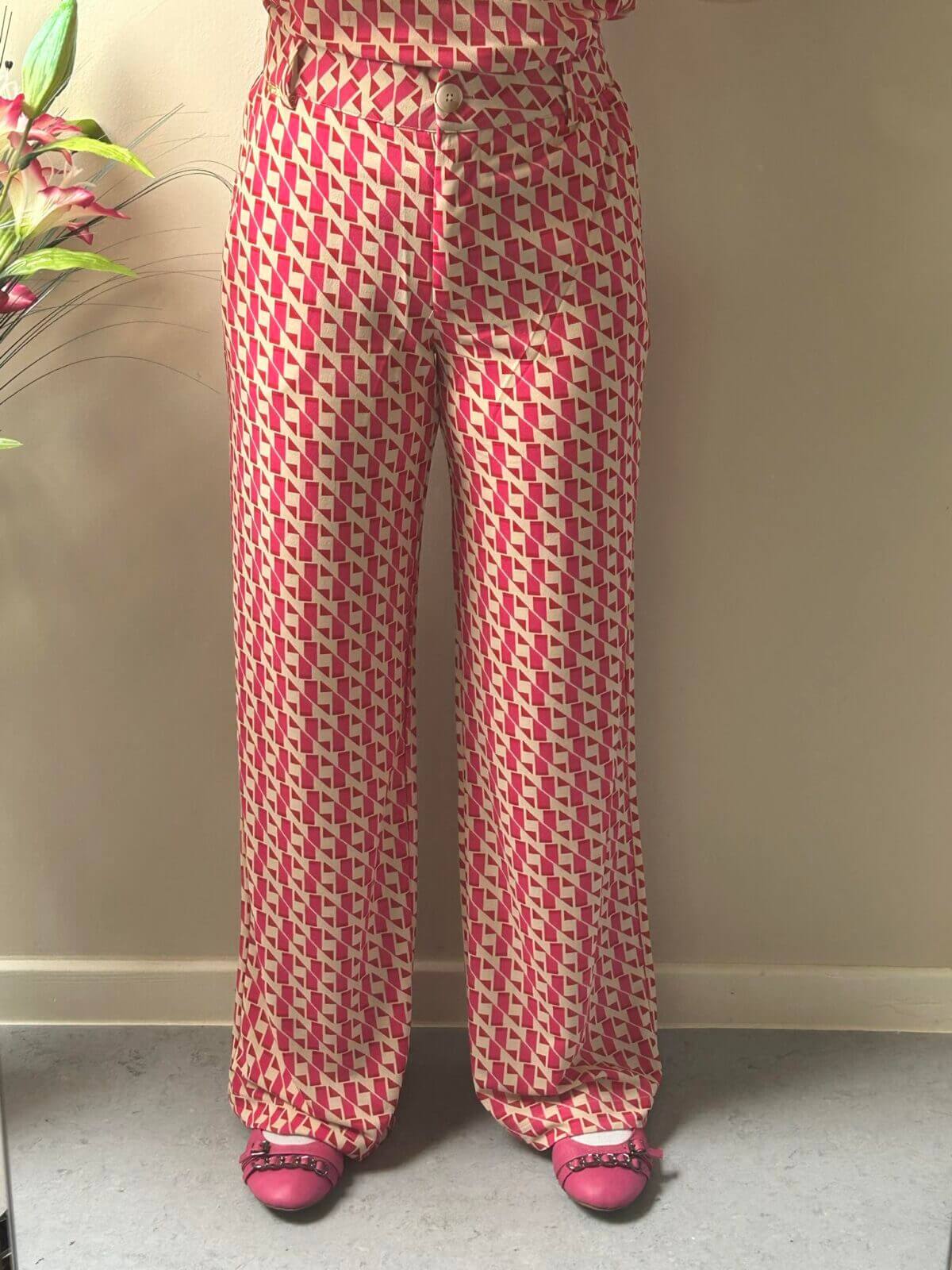 Vila Joy Broek Oaklyn Roze - Afbeelding 4