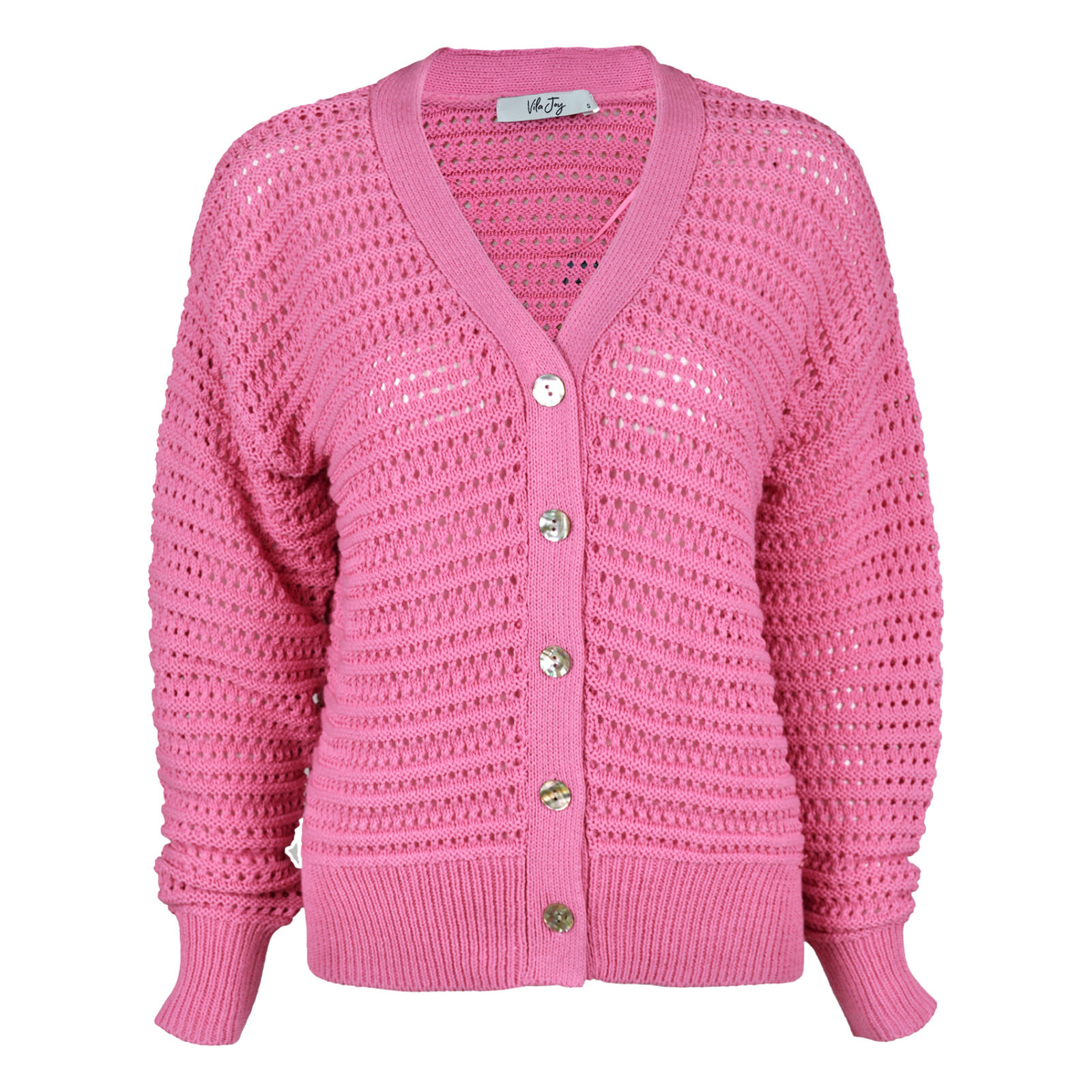 Vila Joy Gilet Dacha Bright Pink