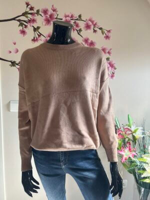 JS Millenium New York sweater camel (zie achterkant)
