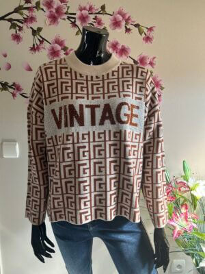 Trui VINTAGE Beige/Bruin