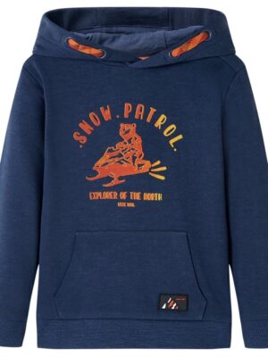 Hoodie met kap en zakken Snow LAATSTE STUK 116