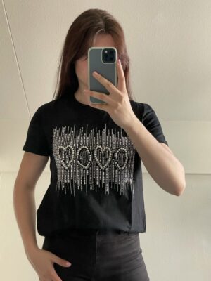 T-shirt Coco zwart glitter glitter