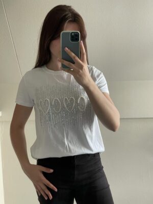 T-shirt Coco wit glitter glitter