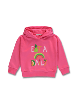 Lemon Beret dark pink hoodie met kap Eota Daily
