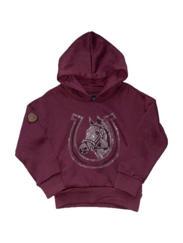 Squared & Cubed  Hoodie paardje glitter WEES VLUG LAATSTE STUK 116