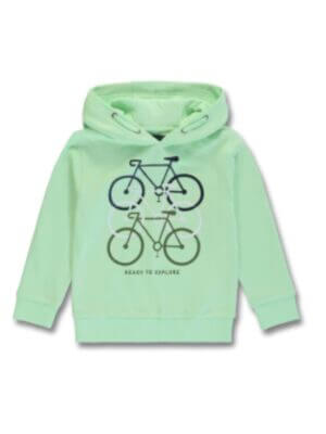 Lemon Beret hoodie met print van fietsen