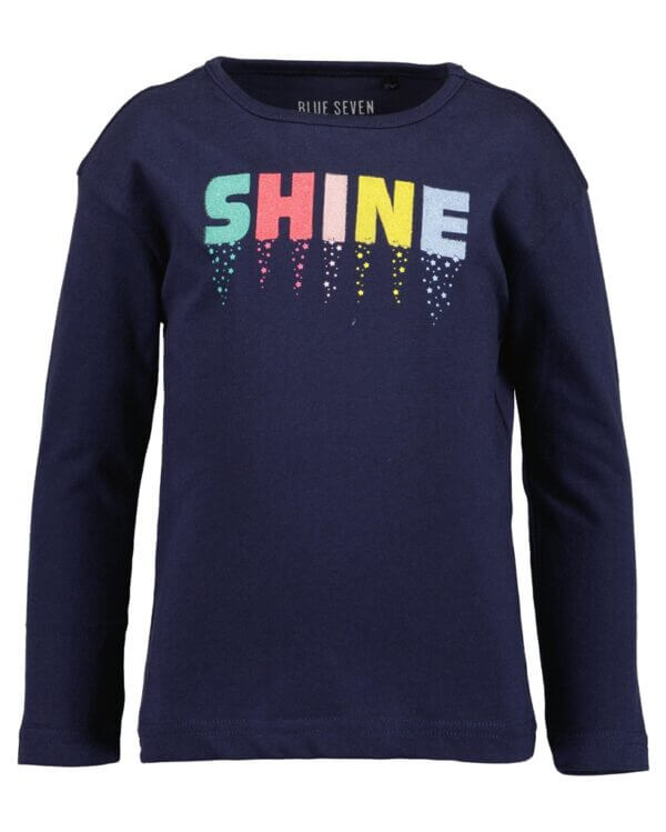 Blue Seven longsleeve shine night blue