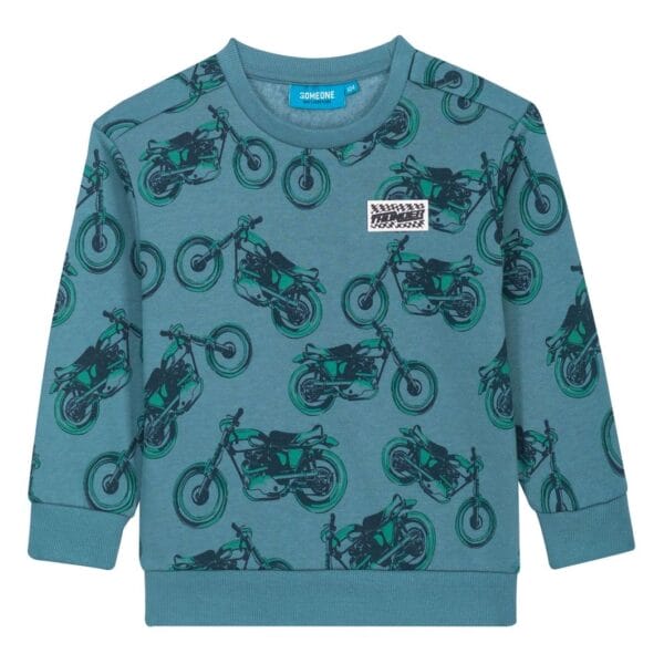 Someone sweater Motor-SB-16-A petrol LAATSTE STUK 98