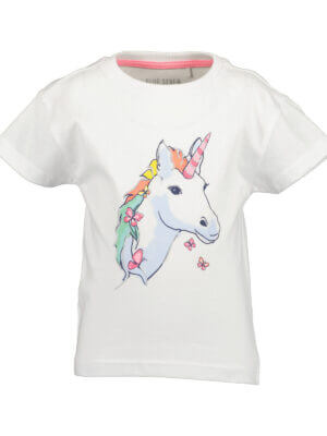 Blue Seven t-shirt unicorn white