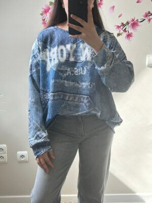 Sweater New York Jeans print