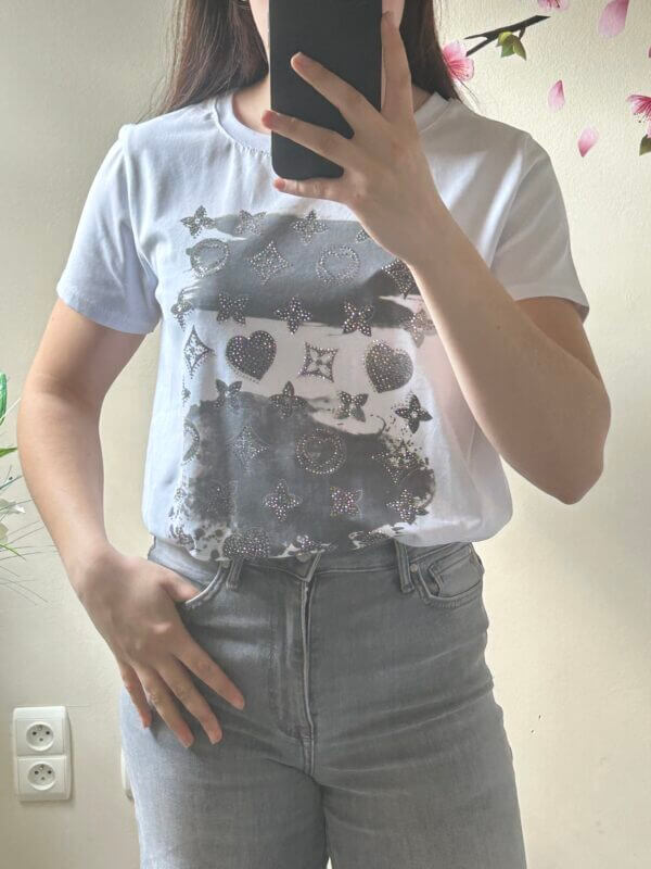 T-shirt donkerblauw