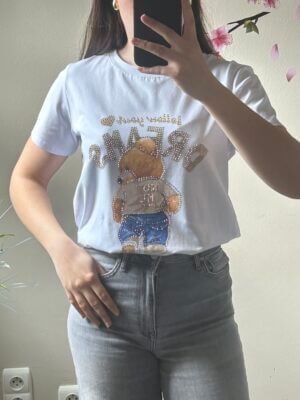 T-shirt beer blauw