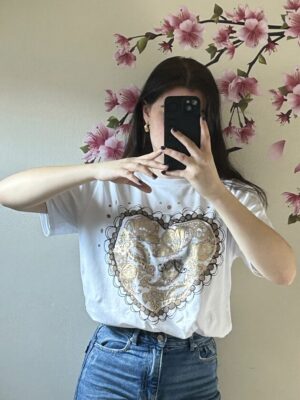 T-shirt hartje goud