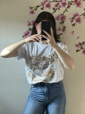 T-shirt schoenen goud