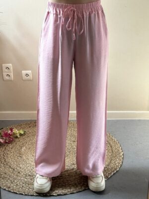 Broek stof roze