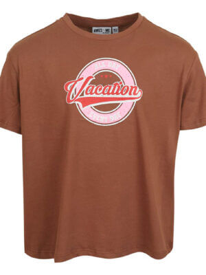 Awesome (by Someone) t-shirt Eef brown LAATSTE STUK 134