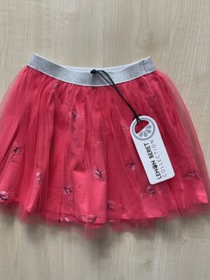 Lemon Beret rokje met tule en print flamingo