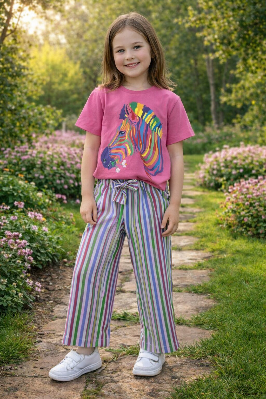 Lemon Beret t-shirt zebra roze - Afbeelding 2