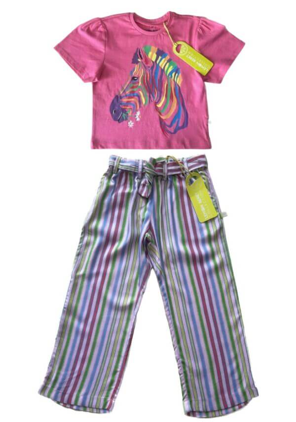 Lemon Beret t-shirt zebra roze - Afbeelding 2