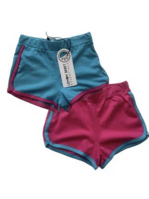 Lemon Beret duoshorts roze en blauw