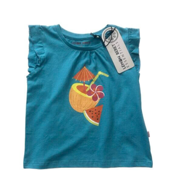 Lemon Beret cocktail t-shirt blauw
