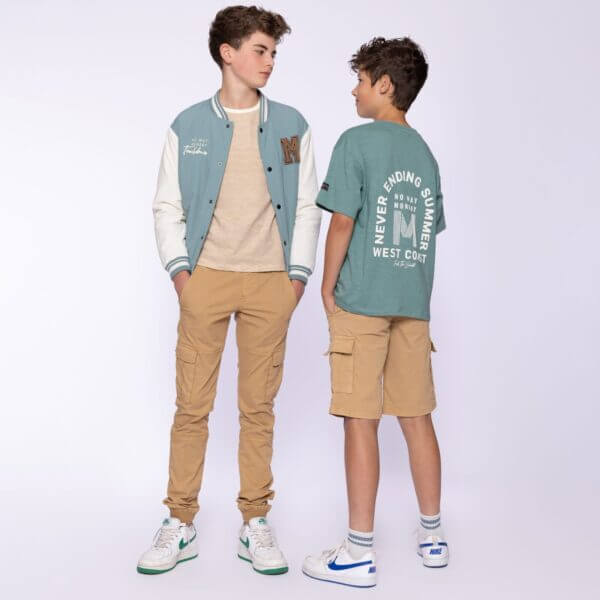 No Way Monday jongens baseball jack blauw waterafstotend LAATSTE STUK 128 - Afbeelding 3
