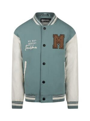 No Way Monday jongens baseball jack blauw waterafstotend LAATSTE STUK 128