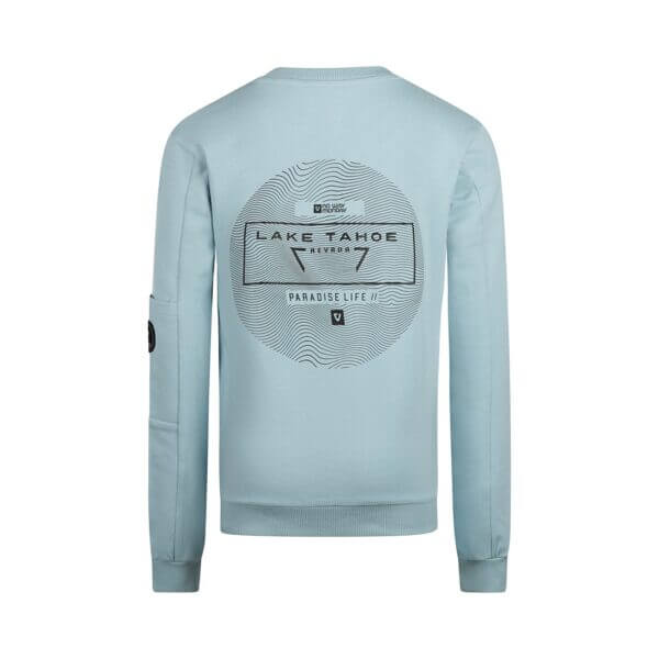 No Way Monday jongens sweater lichtblauw LAATSTE STUK 128 - Afbeelding 2