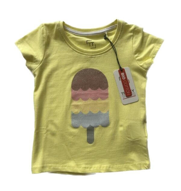 Lemon Beret duo t-shirts ijsje geel en wit - Afbeelding 4