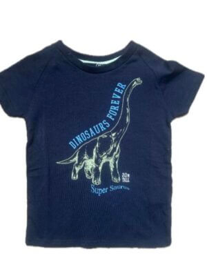 Lemon Beret T-shirt super saurus donkerblauw