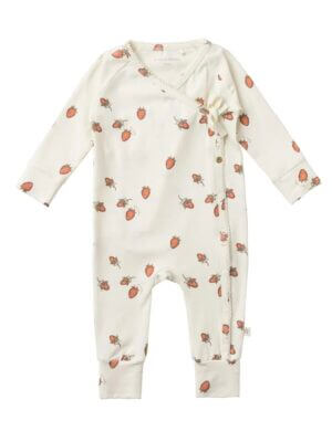 Your Wishes Unisex jumpsuit strawberry LAATSTE STUK: MAAT 74