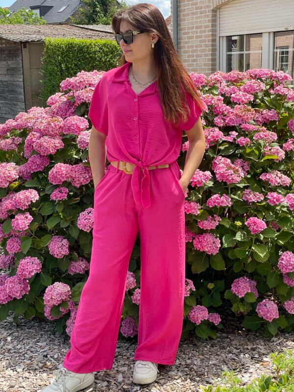 Blouse roze knoopjes - Afbeelding 3