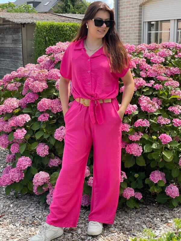 Blouse roze knoopjes - Afbeelding 4