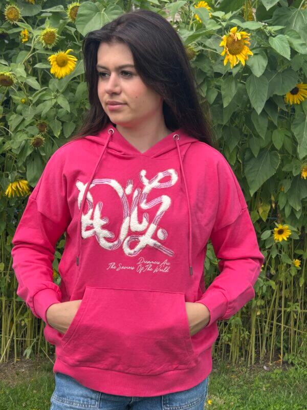 Lois Jeans Hoodie KANGURO roze - Afbeelding 5