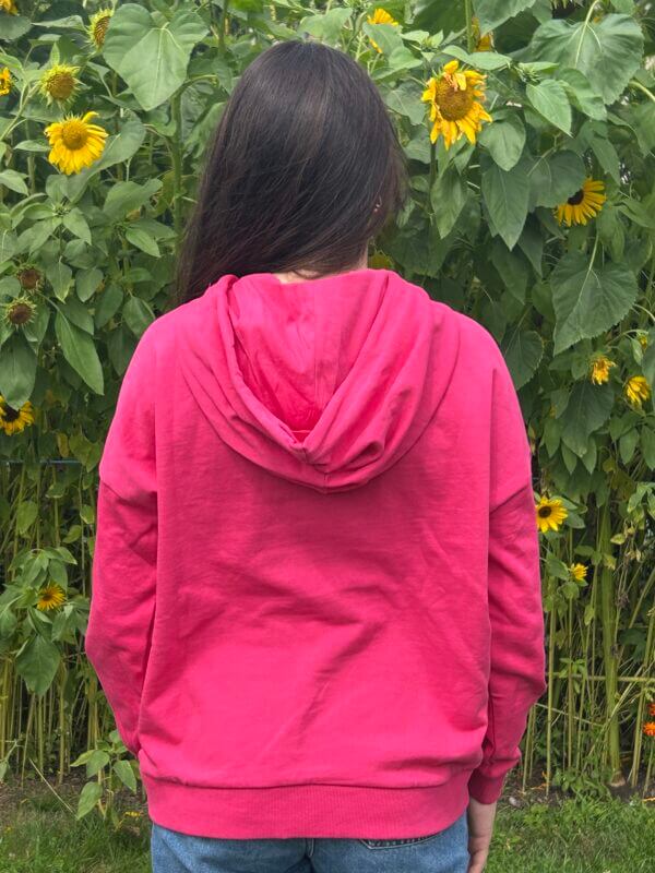 Lois Jeans Hoodie KANGURO roze - Afbeelding 4