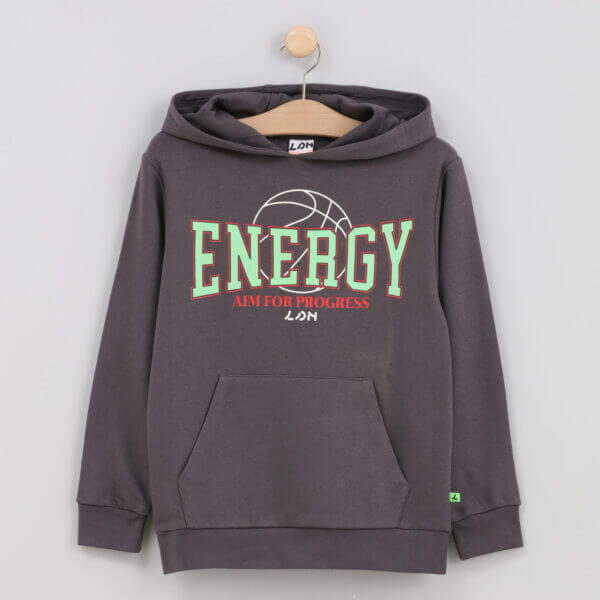 Losan Hoodie ENERGY donkergrijs