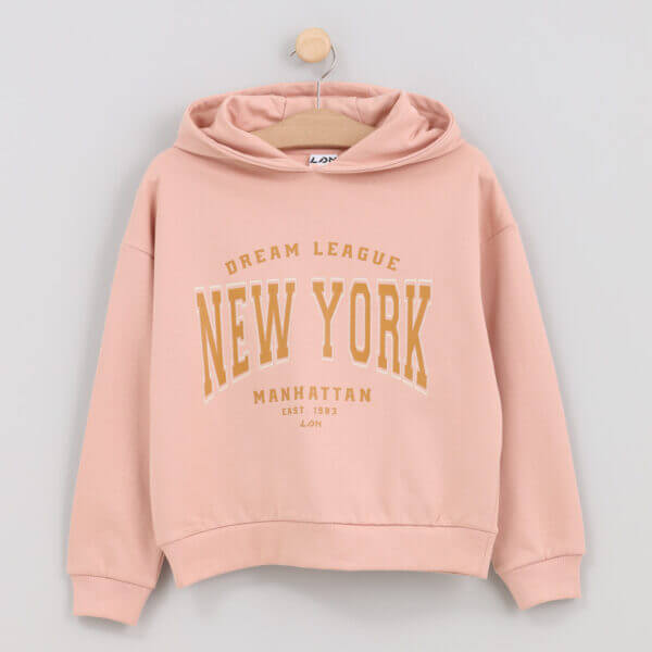 Losan hoodie NEW YORK lichtroze