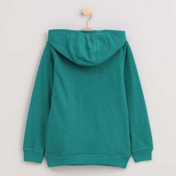 Logan sweater met kap groen - Afbeelding 2