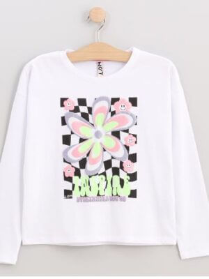 Losan longsleeve bloem LAATSTE STUK: MAAT 140