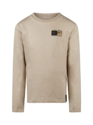 No Way Monday jongens longsleeve lichtgrijs -