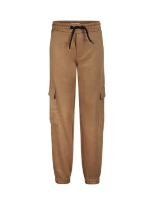 No Way Monday jongens joggingbroek zand cargo loose fit -
