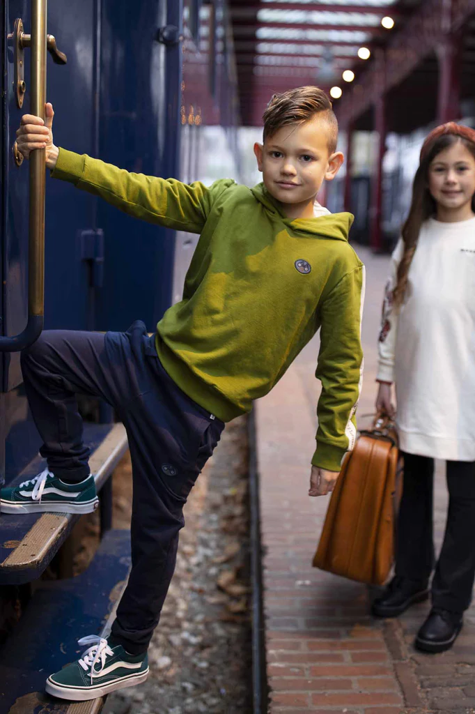 Moodstreet sweater sleeve stripe sweater M308-6389 LAATSTE STUK MAAT 134/140 - Afbeelding 4